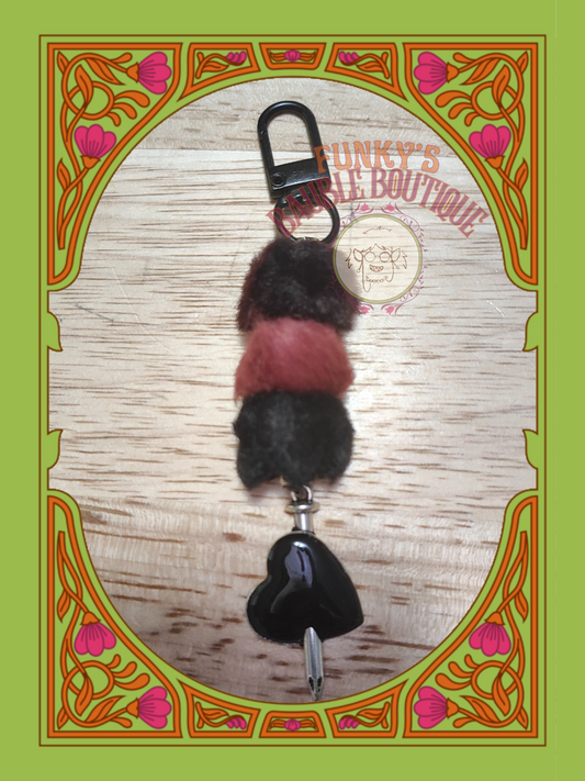 Scene Queen Heart Knife Keychain