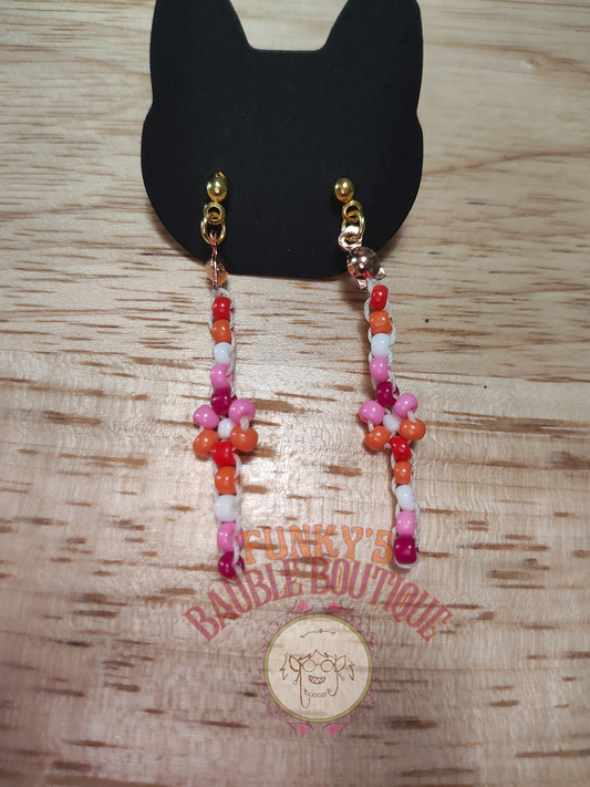 Sunset Daisy Chain Earrings